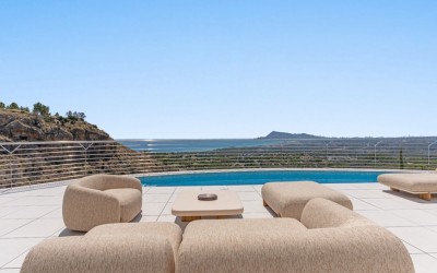 Contemporary Mediterranean Villa with Panoramic Sea Views