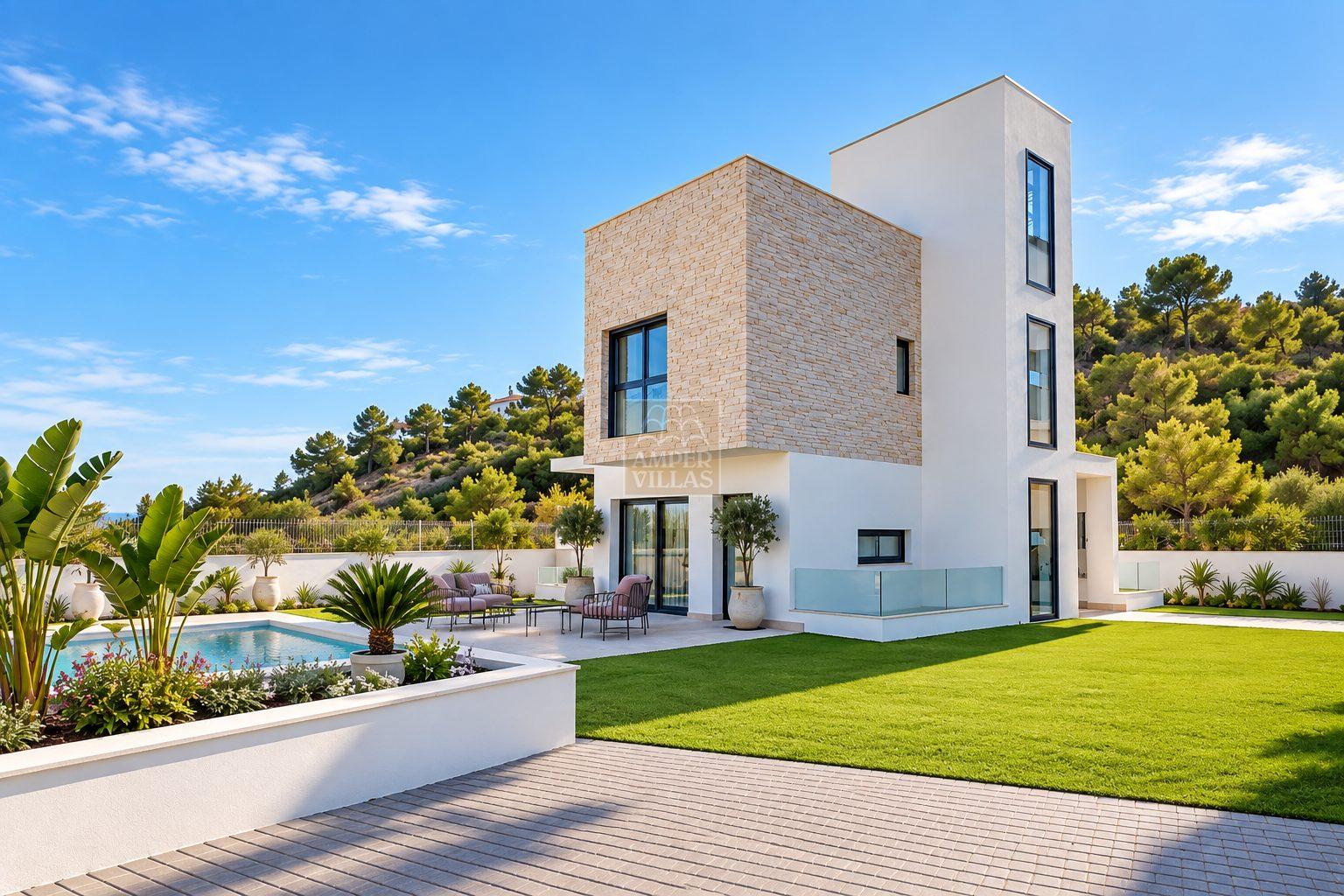 Luxury Detached Villa with Private Pool and Panoramic Sea
Views in Finestrat