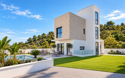 Luxury Detached Villa with Private Pool and Panoramic Sea
Views in Finestrat