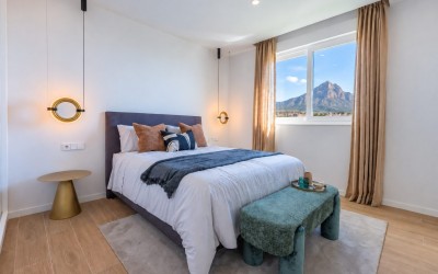 Moderne freistehende Villa in Polop mit Ausblick und privatem Pool