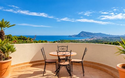 Duplex-Penthouse mit Panoramablick auf das Meer in Altea La Vella
French: