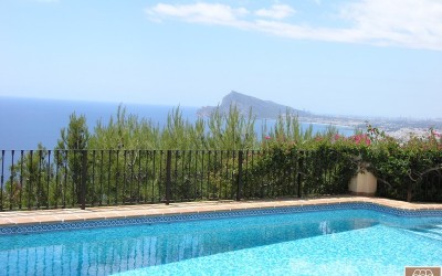 Rental villa with sea views in Altea Hills Costa Blanca (REF AH1)