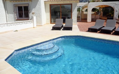 Villa for rent with nice wide views in Altea Costa Blanca